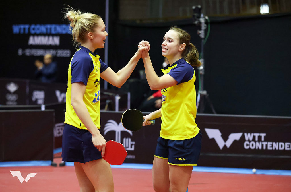 WTT Contender i Amman: Linda och Stina till semifinal