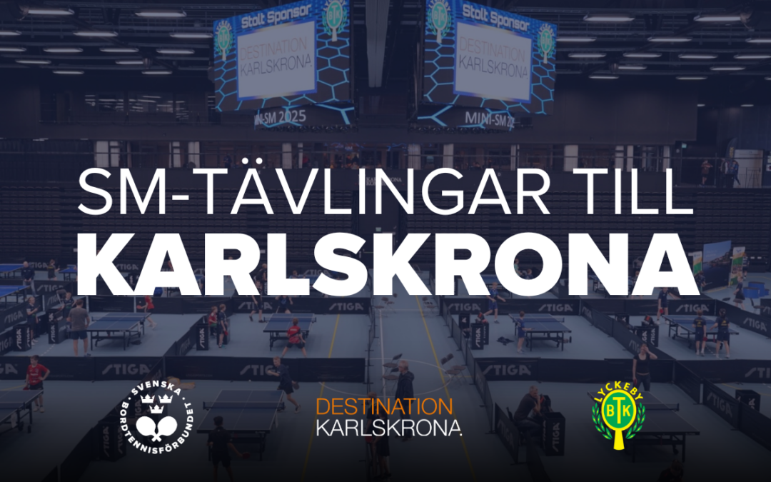 SM-tävlingar till Karlskrona 2026, 2027 och 2028