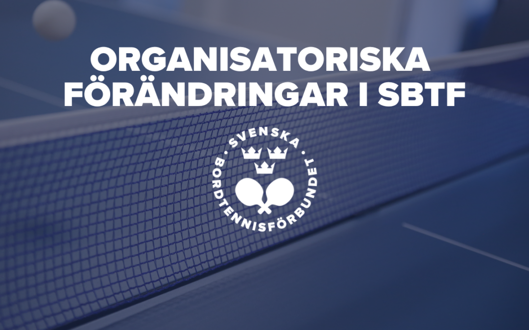 Organisatoriska förändringar i SBTF
