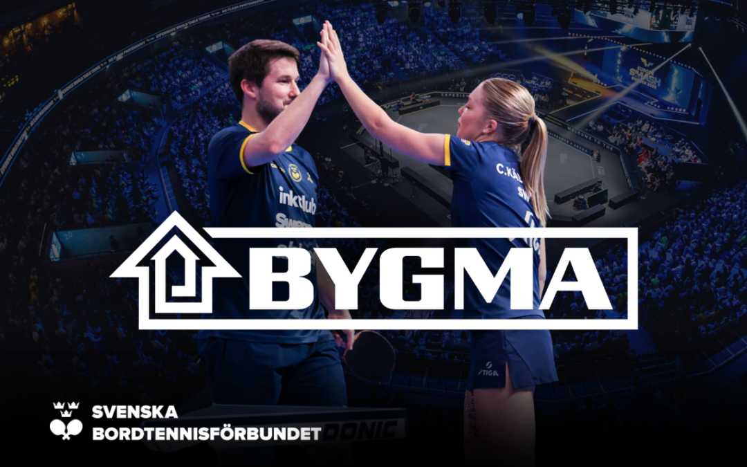 Bygma ny huvudpartner till svensk bordtennis