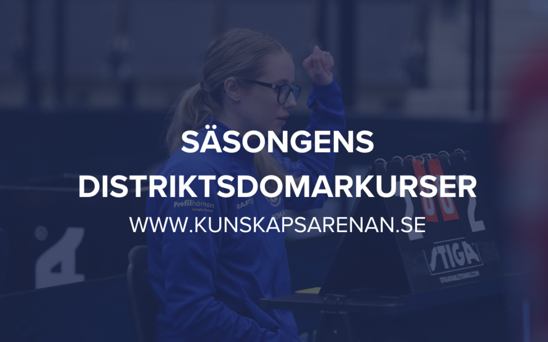 Säsongens distriktsdomarkurser har öppnat