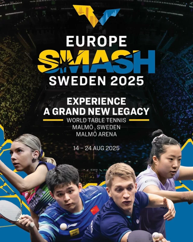 BILJETTSLÄPPET NÄRMAR SIG! 🤩
 
Mellan den 14-24 augusti intar världseliten Malmö Arena och Baltiska hallen för att bjuda på bordtennis i världsklass när WTT Europe Smash avgörs i Malmö💥
 
Biljettsläppet närmar sig med stormsteg, och redan nu kan du få chansen att säkra din biljett före alla andra. Genom att fylla i formuläret via länken i vår bio får du tillgång till ett tidigare biljettsläpp - och kan på så sätt vara säker på att få biljett just de dagar du vill gå! 😎
 
Biljetterna släpps under maj månad. Exakt datum kommuniceras inom kort.

#svenskbordtennis #pingisförallaöverallt #EuropeSmash