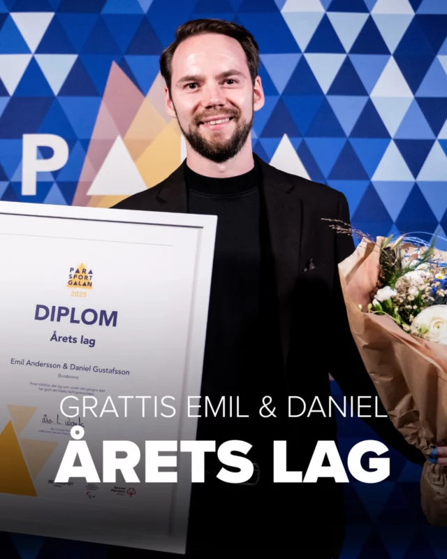 Emil Andersson och Daniel Gustafsson vinner pris för årets lag på Parasportgalan 🤩

STORT GRATTIS!

Foto: Mathias Bergeld/Bildbyrån 

#svenskbordtennis #pingisförallaöverallt